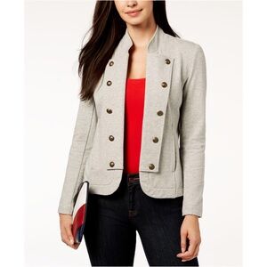 Tommy Hilfiger | military band jacket Sz M women Color: Oatmeal